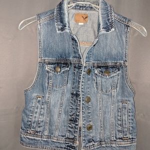 American Eagle Denim Vest